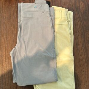 Two pair of women’s horseback riding pants - grey and khaki size S